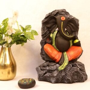 Ganesh Ji Statue with Waterfall