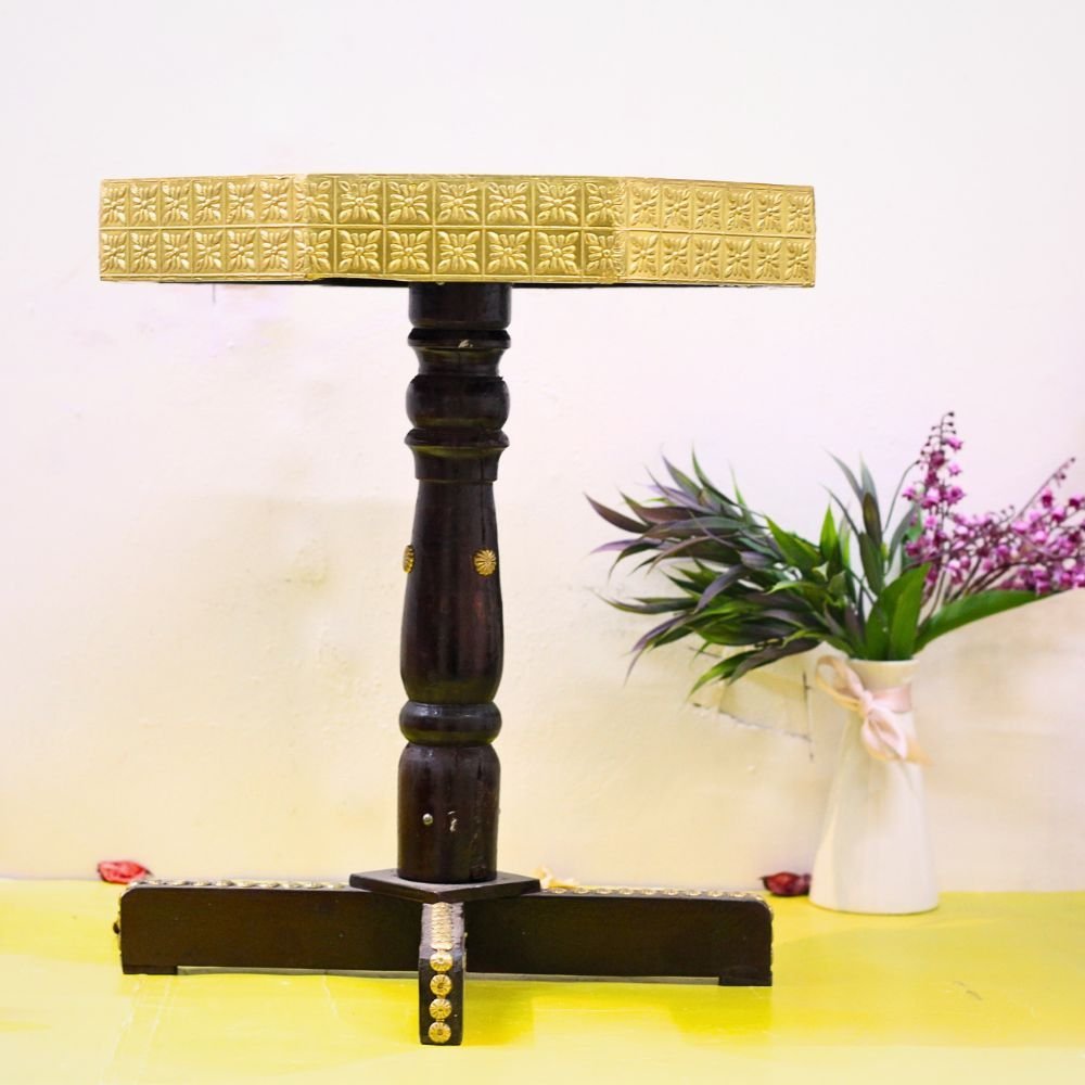 Brass Peg Table 12'' - Image 2
