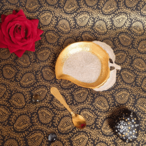 Small Leaf-Shaped Single Serving Set (3 Pcs) | Auspicious Gifting Dish