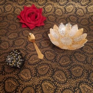 4″German Silver Lotus-Shaped Serving Bowl
