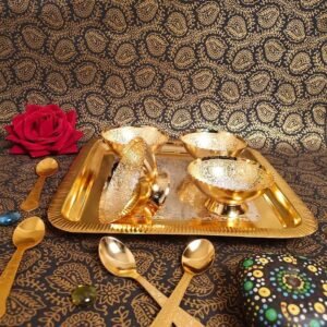 4 Pcs Dinner Bowl Set With Spoon & Tray