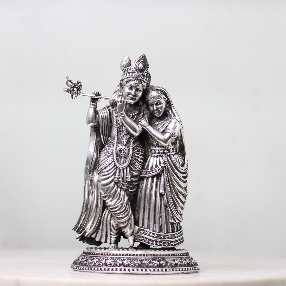 Brass Radha Krishna 8 Inch - Image 4