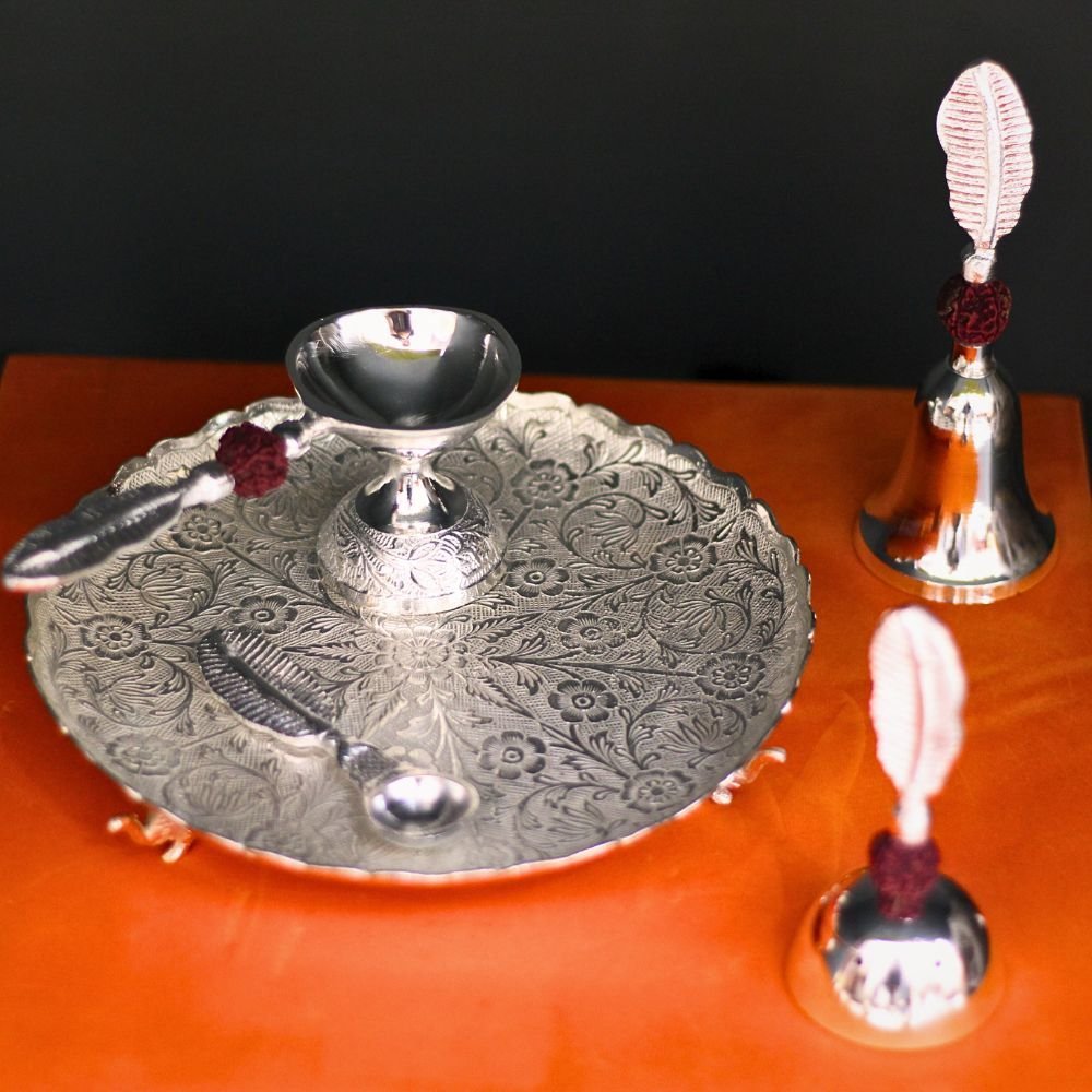 Brass Pooja Thali Set - Image 2