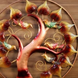 Iron Tree of Life Wall Art with Birds