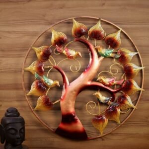 Iron Tree of Life Wall Art with Birds