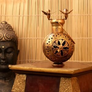 Golden Iron Lantern cum Diffuser – 9  ′′   Decorative Oil and Incense Warmer