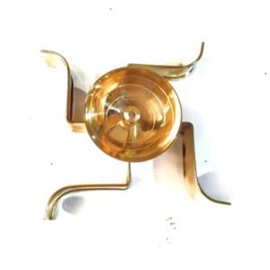 Swastika Diya |Auspicious Brass Swastik Diya Oil Lamp | Traditional Puja Accessory