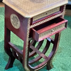 Brass U Stool 18x12x30