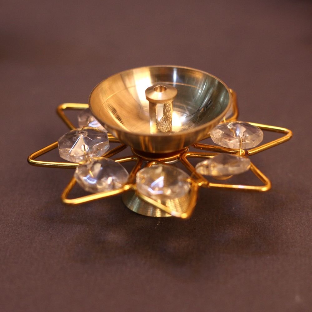 Crystal Star Puja Diya - Image 4