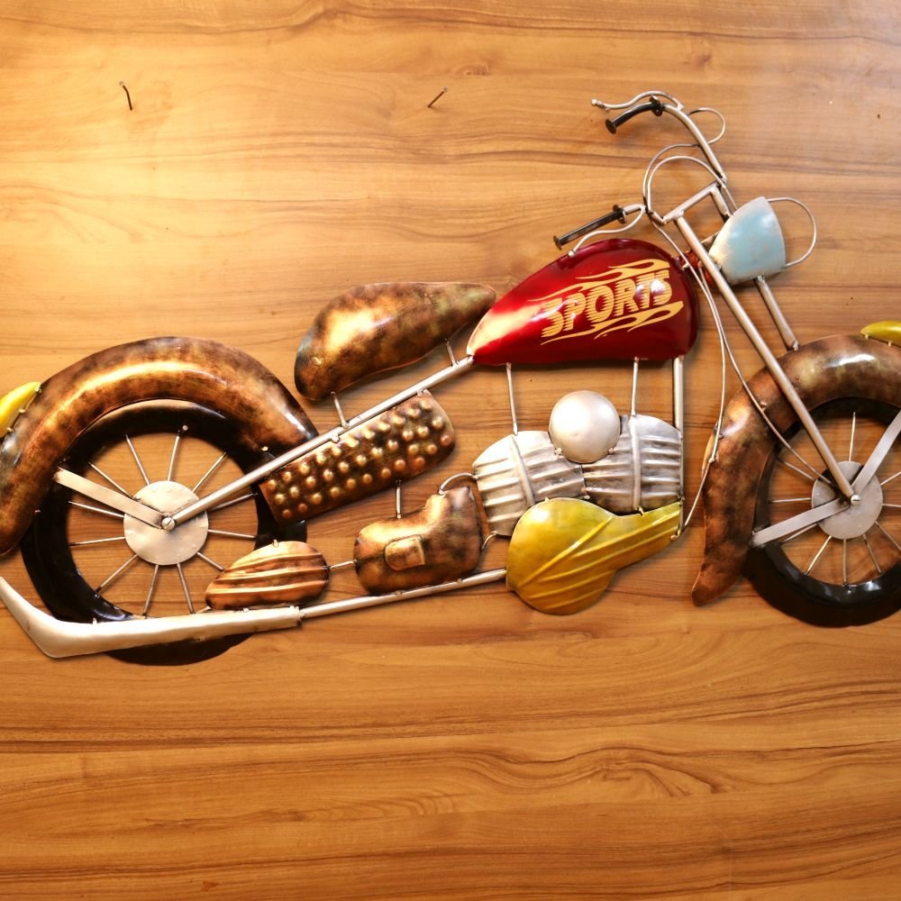 Metal Motorcycle Wall Art - Image 2