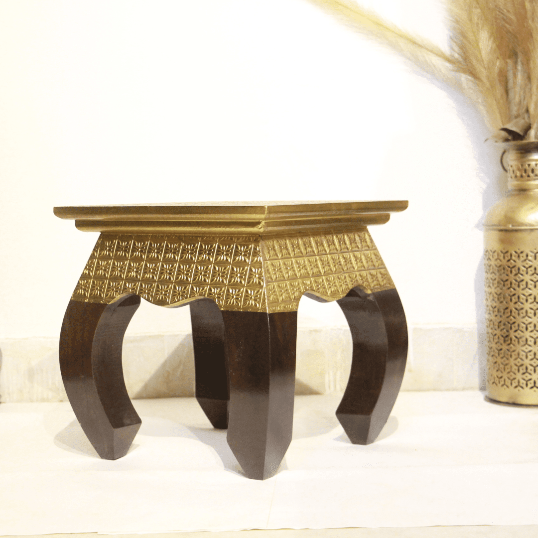 Brass Opm Stool 14x14 - Image 4