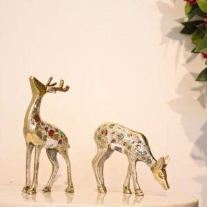 Brass Deer Set of 2