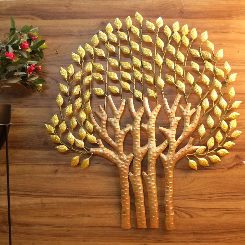 Golden Tree Wall Art