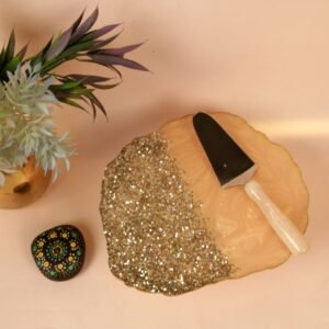 Resin Serving Board with Glitter
