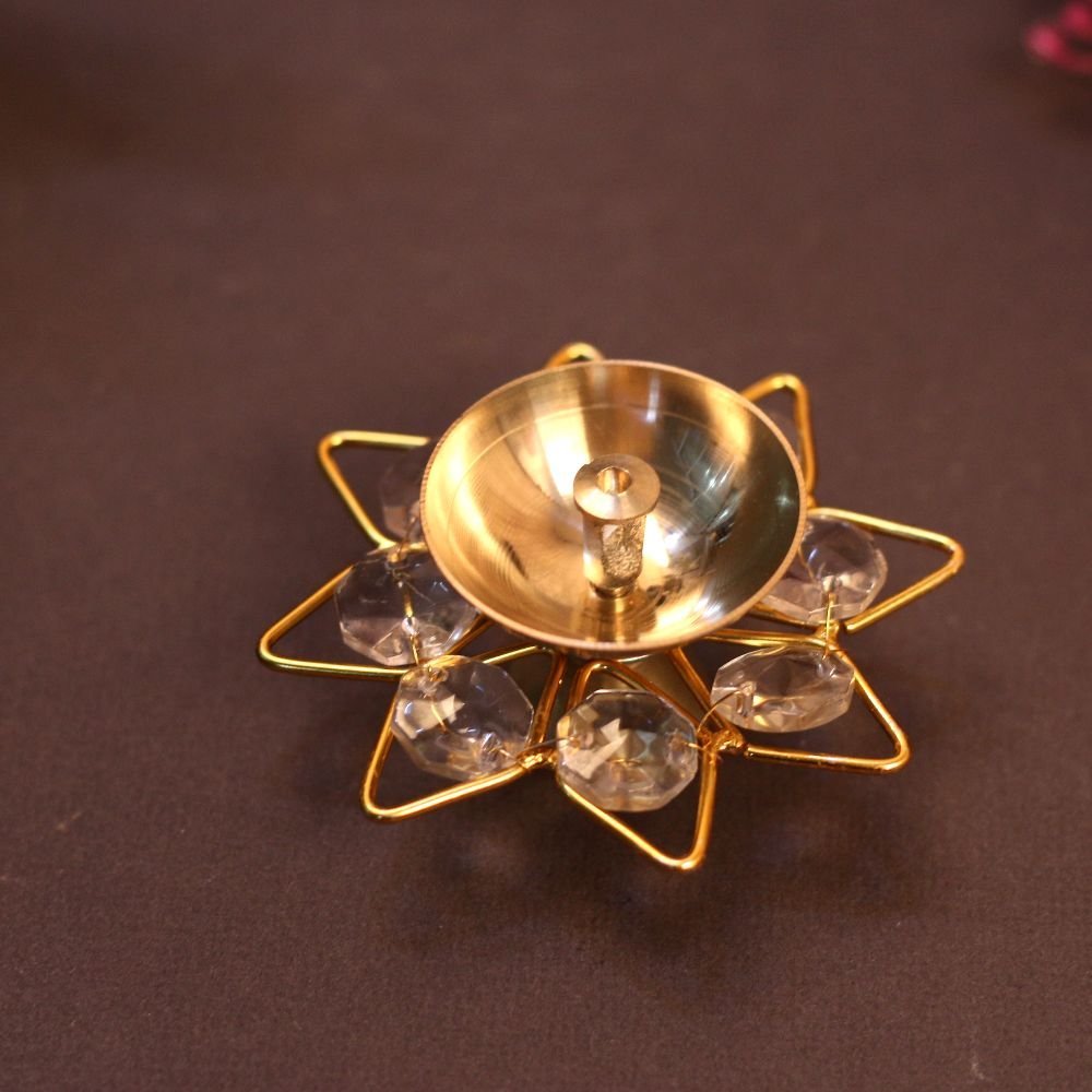 Crystal Star Puja Diya - Image 2