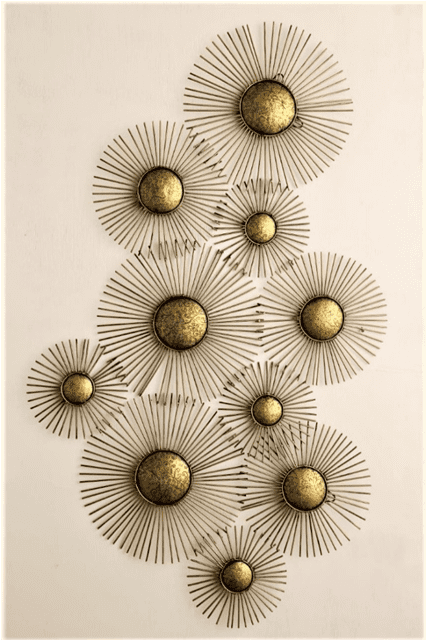 Metal Sunburst Wall Art