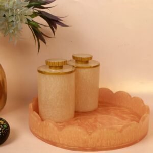 Resin Storage Jars with Tray