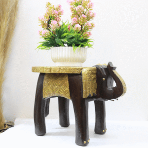 Brass Elephant Stool 12”