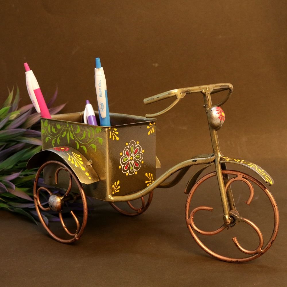 IRON PAINTED RICKSHAW HOLDER