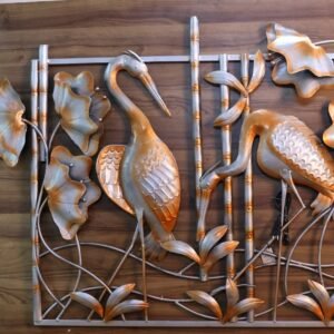 IRON PAINTED SWAN WALL