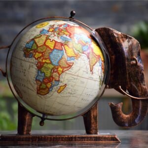 Elephant Globe Stand