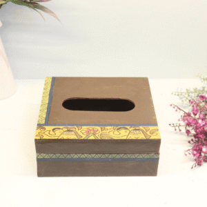 Handpainted Wooden Tissue Box