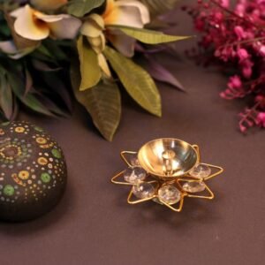 Crystal Star Puja Diya