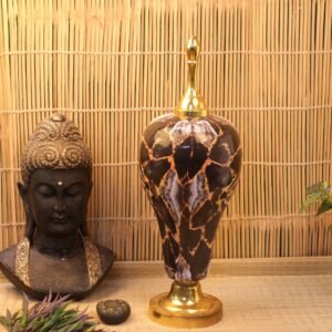 Silver-Plated Elephant Base Peacock Deepam (24 Inch, Pair) | Grand Festive Lighting