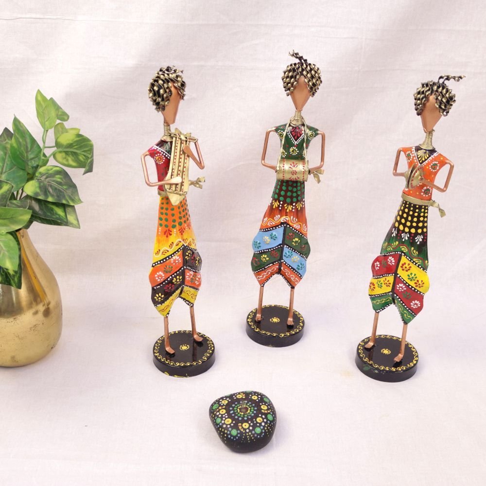 Iron Musician Statues (Set of 3) - Image 2