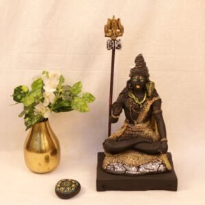 Lord Shiva Idol with Trishul for Home Temple and Mahashivratri Puja