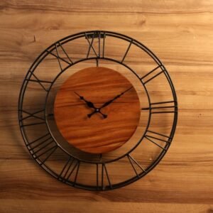 CLOCK IRON WITH CENTER WOOD OPEN DAIL