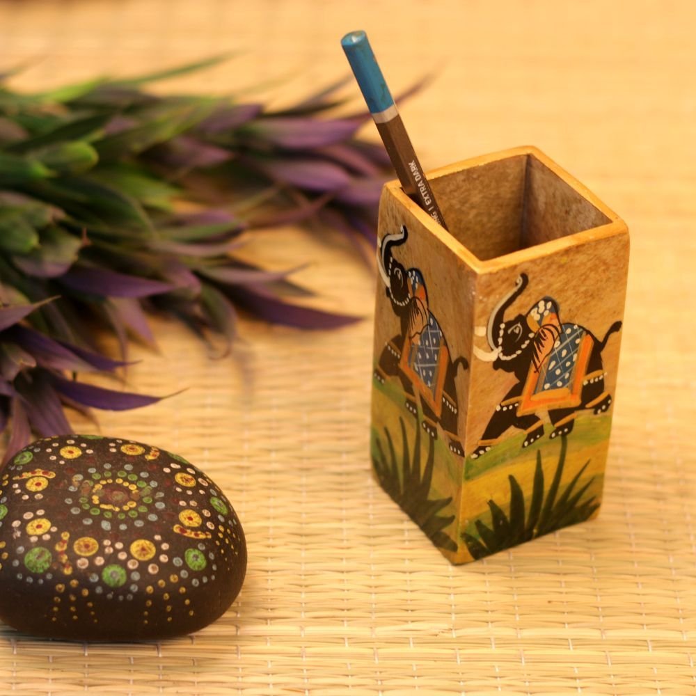 MARBLE 4 INCH PEN STAND - Image 2