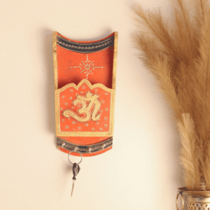 WOODEN KUNDAN COLORFUL LETTER KEY STAND
