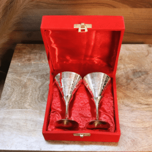 Silver-Plated Cocktail Glasses (Set of 2)