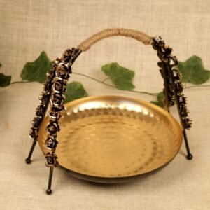 Metal Rose Basket