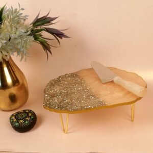 Resin Serving Board with Glitter