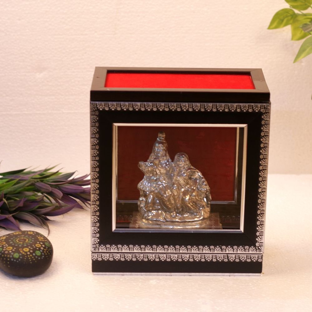 Serene Radha Krishna Metal Idol in Display Box | Premium God Idols & Janmashtami Gift - Image 4