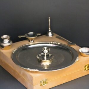 Deluxe Silver Pooja Thali Set (Super) | Complete Aarti Kit & Premium Gift