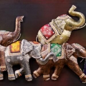 3D Colorful Elephant Wall Art