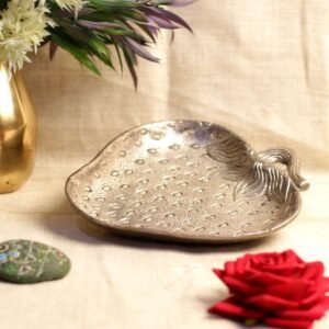 METAL SILVER APPLE TRAY