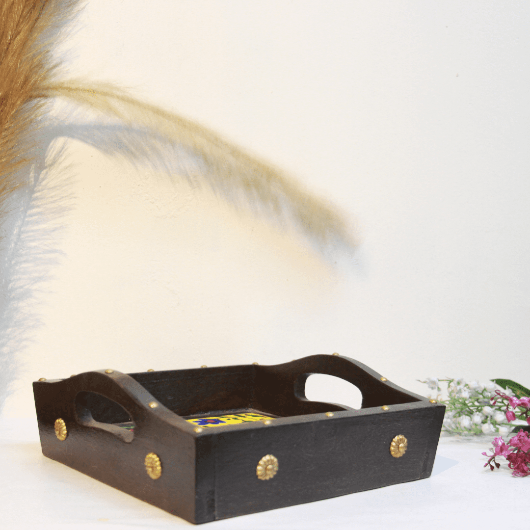 Brass Ceramic 4 Tice Tray - Image 3