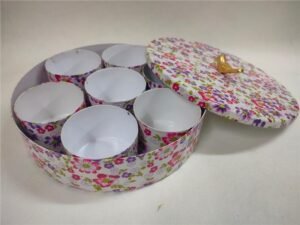 Printed Masala Dabba with 7 Compartments