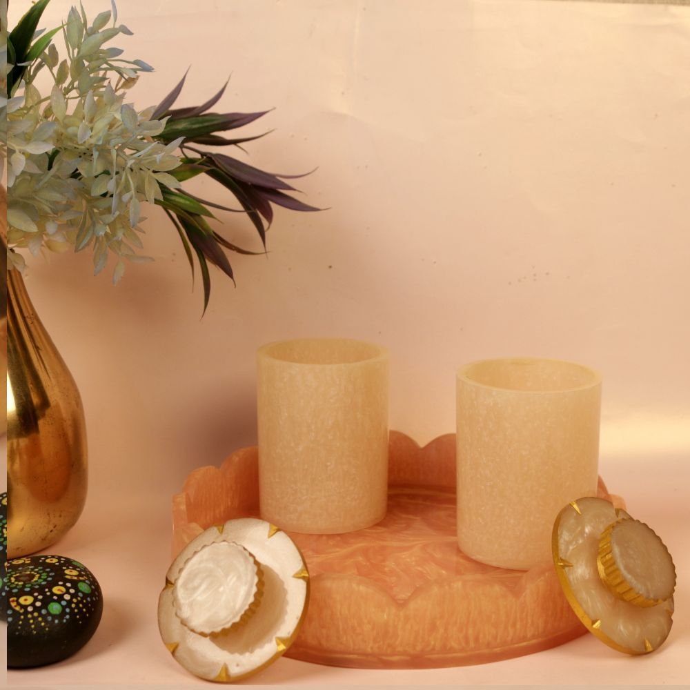 Resin Storage Jars with Tray - Image 3