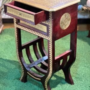 Brass U Stool 18x12x30