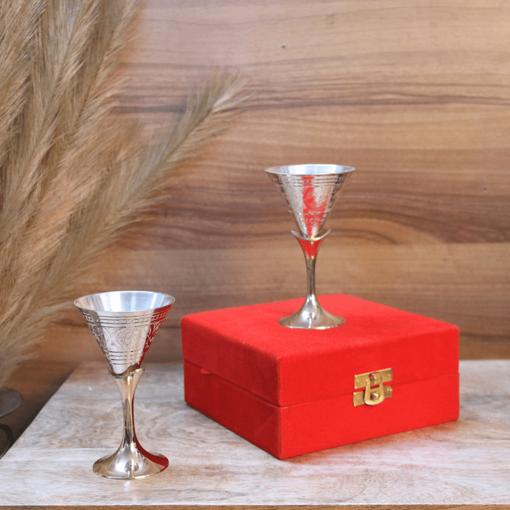 Silver-Plated Cocktail Glasses (Set of 2) - Image 3