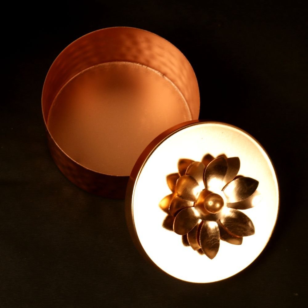 Storage Box with Lotus Flower Lid - Image 3