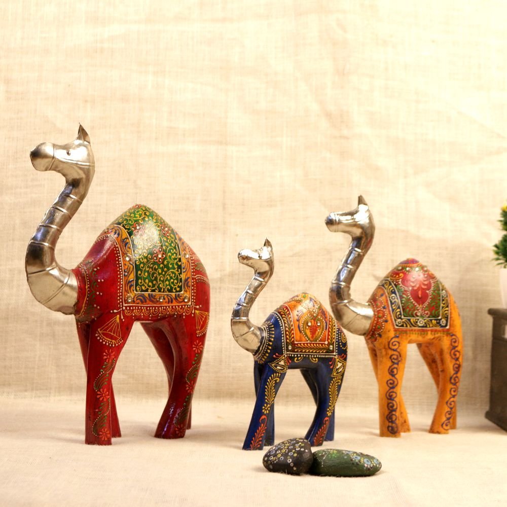 Colorful Camel Figurines