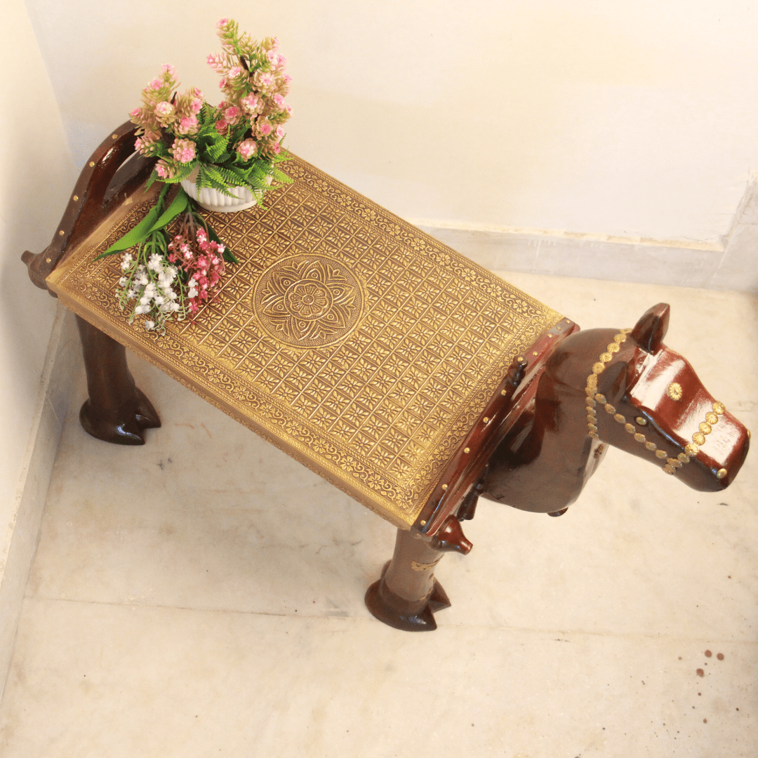 Brass Camel Bench Med. - Image 4