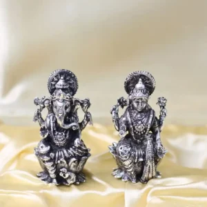Brass Laxmi Ganesh 6 Inch