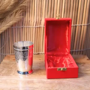 German Silver Glass With Box